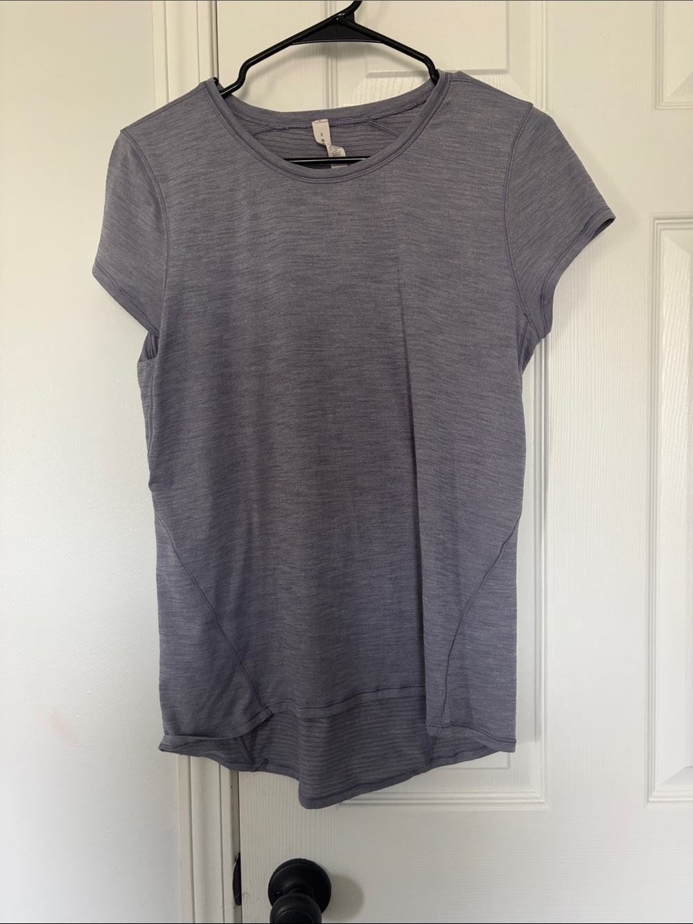 Women's Short Sleeve Active Tee in Heather Lilac Grey
